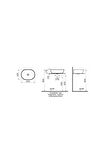 VitrA Geo 7427B020-0016 Oval Çanak Lavabo, 55 cm, Mat Bej
