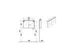 VitrA Core 66912 Dolaplı Ayna, 100 cm, Aydınlatmalı