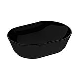 VitrA Geo 7427B070-0016 Oval Çanak Lavabo, 55 cm, Siyah
