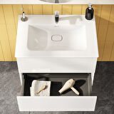 VitrA Metropole Pure 67226 Lavabo Dolabı, 2 Çekmeceli, Parlak Beyaz, 80 cm