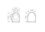 VitrA Sento 130-420R009 İnce Klozet, Mat Bej