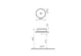 VitrA ArchiPlan 7439B003-0016 Çanak Lavabo, Yuvarlak, Beyaz