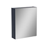 VitrA Mia 67710 Asimetrik Dolaplı Ayna, Parlak Antrasit, 60 cm