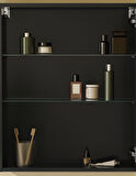 VitrA Mia 67710 Asimetrik Dolaplı Ayna, Parlak Antrasit, 60 cm
