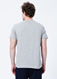 Gualtiero Manuele Giorgi Bisiklet Yaka Düz Gri Erkek T-Shirt GU22MSS03153