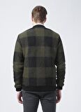 Gualtiero Manuele Giorgi  Gu21Mfw05113 Dik Yaka  Regular Fit  Haki Erkek Mont