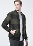 Gualtiero Manuele Giorgi  Gu21Mfw05113 Dik Yaka  Regular Fit  Haki Erkek Mont
