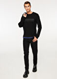 Gmg Fırenze Bisiklet Yaka Slim Fit Siyah Erkek Kazak ZR23MFW04012