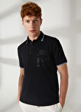 Gmg Fırenze Polo Yaka Siyah Erkek T-Shirt GU23MSS03041