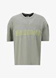 Gmg Fırenze Bisiklet Yaka Haki Erkek T-Shirt GU23MFW03001