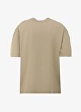 Gmg Fırenze Bisiklet Yaka Bej Erkek T-Shirt GU23MFW03001