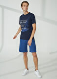 Murphy&Nye Bisiklet Yaka Düz Lacivert Erkek T-Shirt RIG T-SHIRT