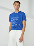 Murphy&Nye Bisiklet Yaka Düz Saks Erkek T-Shirt RIG T-SHIRT