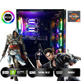 HYPER ROCKET Ares HRA161650 Ryzen 5 5500 16GB Ram 500GB Nvme M.2 SSD GTX1650 4GB Masaüstü Oyuncu Bilgisayarı