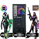 HYPER ROCKET Ares HRA161650 Ryzen 5 5500 16GB Ram 500GB Nvme M.2 SSD GTX1650 4GB Masaüstü Oyuncu Bilgisayarı
