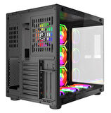Gametech Prime V3 Tuş Kontrollü RGB 7x120mm Fan Oyuncu (Gaming) Bilgisayar Kasası