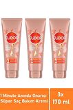Elidor 1 Minute Onarıcı Süper Saç Bakım Kremi Anında Onarıcı Bakım 170 ML - 3'lü Avantaj Paketi