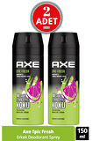 Erkek Deodorant & Bodyspray Epic Fresh 48 Saat Etkileyici Koku 150 ML (2 Adet)