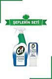 Cif Power & Shine Banyo Temizleyici Sprey 70 ml-750 ml + Ultra Serum Kapsül Banyo 70 ml 2 Adet