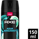 Axe Aqua Bergamot Bay Deodorant 150 Ml Yeni