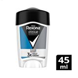 Rexona Men Clinical Protection Erkek Stick Deodorant Clean Scent 3x Güçlü Koruma 45 ml