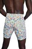 Enzo Stanley Erkek Desenli Renkli Deniz Şortu