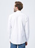 Fabrika CHRISTMAS 3 Klasik Gömlek Slim Fit Armürlü Beyaz Erkek Gömlek