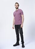 Fabrika Comfort Polo Yaka Düz Lila Erkek T-Shirt NOBRO K CEPSIZ
