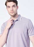 Fabrika Comfort Polo Yaka Düz Lila Erkek T-Shirt CM DS 01 02