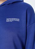 Aeropostale Kapüşon Yaka Baskılı İndigo Kadın Sweatshırt K-GAIA-Y