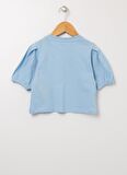 Limon Bsc Gırl 01 Mavi Bisiklet Yaka Standart Fit Baskılı Kız Çocuk T-Shirt