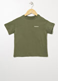 Limon Bisiklet Yaka Standart Kalıp Baskılı Yeşil Erkek Çocuk T-Shirt - Bscboy 03