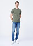 Fabrika Düşük Bel Slim Fit Mavi Erkek Denim Pantolon 5156
