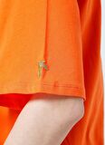 Fabrika Bisiklet Yaka Düz Turuncu Kadın T-Shirt DANTITA