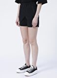 Black On Black Kadın Kısa Siyah Şort K-RAYON