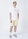 Limon Energy Bisiklet Yaka Oversize Baskılı Beyaz Erkek T-Shirt