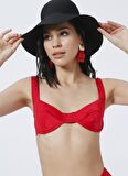 Fabrika Bikini Üst, 42, Kırmızı