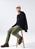 Fabrika Düşük Bel Dar Paça Haki Erkek Chino Pantolon LOVI