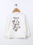 Limon Sweatshırt, 5 Yaş, Ekru