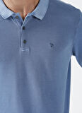 Fabrika Comfort Polo Yaka Düz İndigo Erkek T-Shirt CM T 1