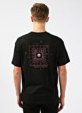 Limon Bisiklet Yaka Baskılı Siyah Erkek T-Shirt PEOPLE