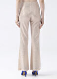 Fabrika Normal Bel Basic Bej Kadın Pantolon CHR-8