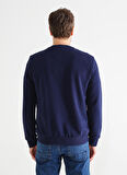 Fabrika Bisiklet Yaka Düz Lacivert Erkek Sweatshırt JOSEYY