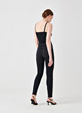 Denim Trip Normal Bel Dar Paça Skinny Fit Siyah Kadın Denim Pantolon DTK332 Siyah