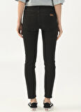 Denim Trip Normal Bel Dar Paça Skinny Fit Siyah Kadın Denim Pantolon DTK332 Siyah
