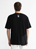 Black On Black Bisiklet Yaka Düz Siyah Erkek T-Shirt E-SIRIZ
