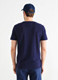Fabrika O Yaka Düz Lacivert Erkek T-Shirt STEVOS