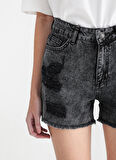 Aeropostale Antrasit Denim Şort