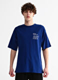 Aeropostale Bisiklet Yaka Baskılı Lacivert Erkek T-Shirt E-TURN