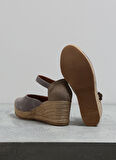 Fabrika Deri + Tekstil Gri Kadın Espadril CHAMP